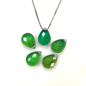 2023 New Style Glass Gem Pear Cut Color Changing Mood Stone Loose Glass Beads for Ring and Pendant Making Mystic Style