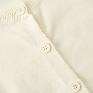 Cárdigan de Punto con Rayas de Arcoíris para Niñas, Primavera y Otoño 2026, Suéter Ligero, Elegante y Versátil de Algodón para Niños - Product Image 4