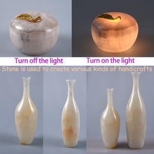 Meilleures ventes, tendance, marbre naturel, onyx moderne, jade pour lampe de table de salon, pierre naturelle, éclairage LED pour la décoration intérieure, accent - Product Image 6