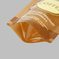 Sachet Doypack Personnalisé Imprimé pour Grains de Café Torréfiés avec Fenêtre, Refermable à Fermeture Éclair, Anti-Humidité, pour Emballage Alimentaire de Détail