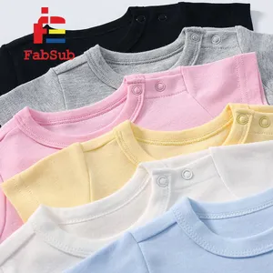 Baju bayi sublimasi onesie poliester lengan pendek sublimasi katun merasa baju monyet bayi kosong untuk Pencetakan sublimasi