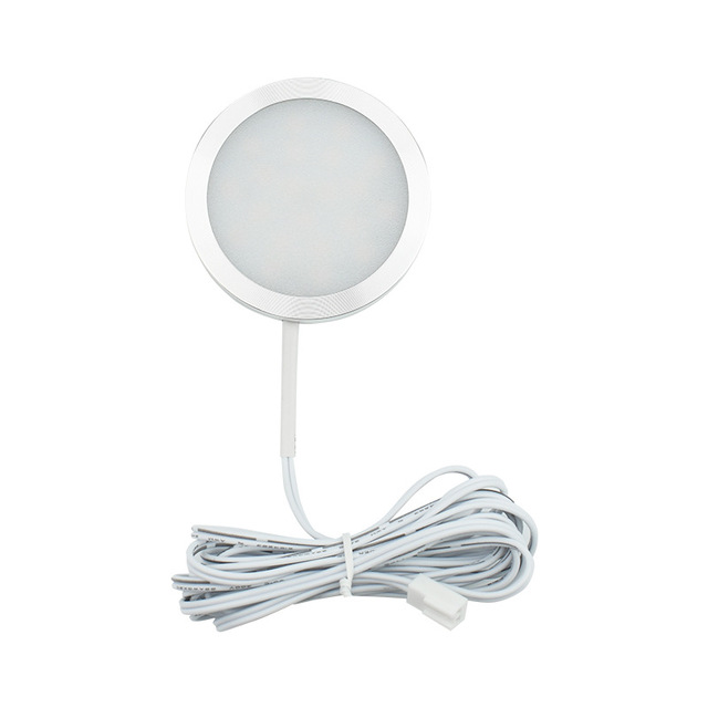 Ultra-Thin 21-Beads LED Cabinet Light Round Saloon Car Kitchen Wine Display Ceiling Spotlights Smart Home Puck Light