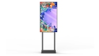 Écran publicitaire LCD suspendu haute luminosité de 32 à 86 pouces, affichage numérique vertical pour vitrine et sol