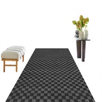 Tapis imprimé à motifs géométriques modernes 100% nylon anti-décoloration lavable insonorisant pour salon, bureau, couloir, cinéma