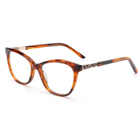 BONA Spécifications multiples Feuille de verre Rectangle Acétate Mélange de métal Lunettes optiques Cadre Noir Myopie Lentille Lecture à la mode