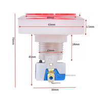 Bouton poussoir d'arcade plat et rond de 60 mm avec éclairage LED 12V, interrupteurs lumineux pour machines de jeu d'arcade et distributeurs automatiques
