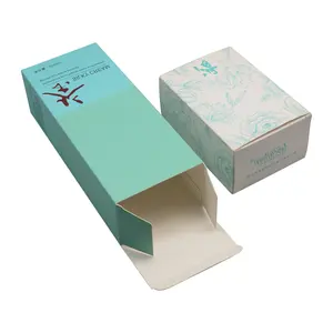 Boîte d'emballage de maquillage imprimée sur mesure OEM Boîte d'entretien d'emballage en papier cosmétique pour crème pour le visage Boîte de papier pliable pour la vente au détail