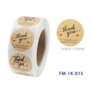 Rotoli <span class=keywords><strong>grazie</strong></span> adesivo per piccole imprese adesivo adesivo permanente lamina d'oro cerchio in vinile adesivi rotoli di carta artistica etichette - Product Image 6