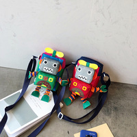 Petit sac de dessin animé pour garçons et filles, sac bandoulière mignon en forme de poupée, sac à bandoulière robot amusant de style coréen et étranger