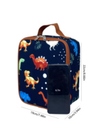 Sac isotherme personnalisable pour enfants avec impression, réutilisable, en PEVA, avec poche latérale en filet, OEM ODM