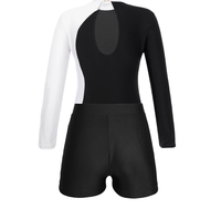 Ventes en gros de justaucorps de gymnastique rythmique bon marché, prêts à être expédiés, grandes tailles pour filles, manches longues, compétitions, tailles personnalisées