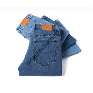 กางเกงยีนส์สีดำสำหรับผู้ชายทรงสลิมฟิตมีสไตล์ใส่สบายบริการ OEM - Product Image 1