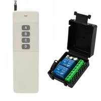 3000m longue portée émetteur DC12v 2ch Rf récepteur sans fil télécommande interrupteur 433 mhz pour Garge porte moteur serrure lumière