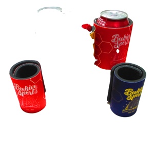 Custom Sublimation 5mm Neoprene Slap Wrap Coozies Slap Beer Can Cooler Coolies Backpack with Full Printing - Product Image 3