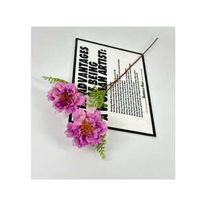 Fleurs de pivoine artificielles Jinxi en soie, réalistes, bouquet à 2 têtes, décoration d'intérieur - Product Image 3
