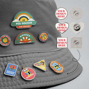 Badge en métal personnalisé avec photo/<span class=keywords><strong>texte</strong></span>/graphique, badge professionnel personnalisé, badges vierges en métal ronds dorés, badge <span class=keywords><strong>de</strong></span> sublimation pour revers - Product Image 1