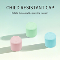 RPPA1-50ml 60ml 90ml Mint Green PP PCR Mono Material Bouteille à rouleaux en plastique avec double paroi CRC pour lotion pour le corps