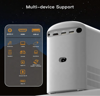 Mini Proyector LED Portátil Popular con WiFi 6 5G, Altavoz Integrado, Resolución Nativa 720P, Compatible con 4K, para Cine en Casa, Video, Películas al Aire Libre