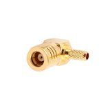 Rf מחבר קואקסיאלי <span class=keywords><strong>smb</strong></span> נקבה 90 מעלות זווית ישרה מתאם עבור rg174 <span class=keywords><strong>rg316</strong></span> כבל