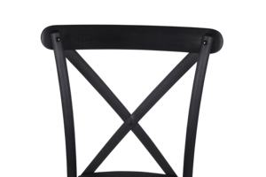 Lightweight Modern Design Crossback Resin <b>Chair</b> in <b>Black</b> Stackable for Indoor/Outdoor Events <b>Dining</b> & Hotels Industrial <b>Chair</b> - Product Image 5