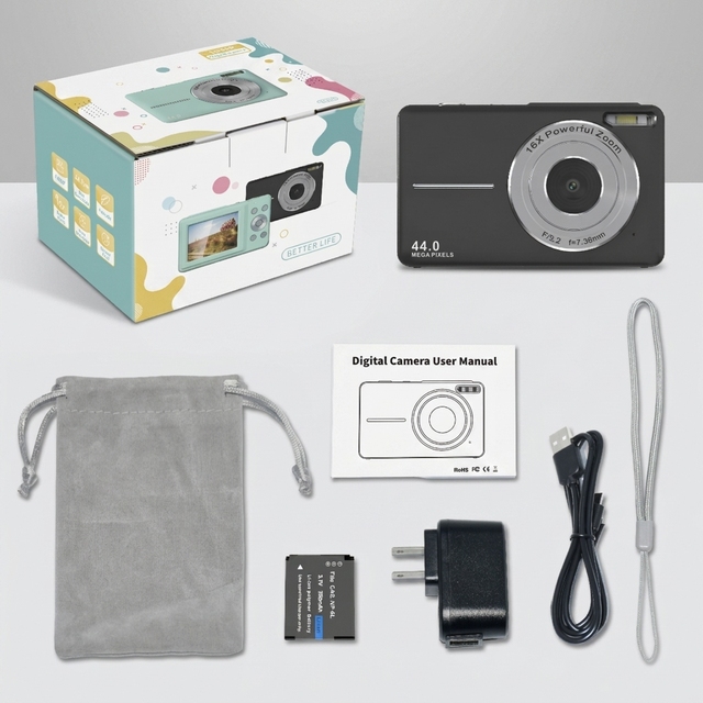 48MP 4K Compact Travel Vintage Camera for Photography Digital Cameras