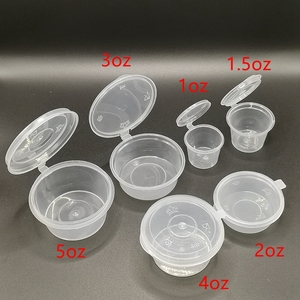 Contenitori per Salse Monouso in PP di Grado Alimentare e Coppette per Condimenti con Coperchi a Cerniera - Product Image 2