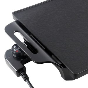 800W Aluminum Electric Grill Pan Indoor/Outdoor RV Hotel Household Use Microcomputer Control Temperature Control <b>Smokeless</b> PTFE - Product Image 3