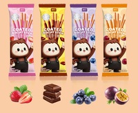 Bâtonnets de biscuits enrobés de chocolat et de fruits, multi-saveurs, marque privée OEM, vente en gros