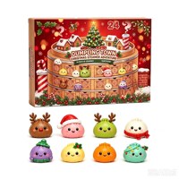 Cadeau de Noël : Boîte mystère Squishy en forme de boulette vapeur, jouet anti-stress à remontée lente et douce, pour cadeau de fête et décoration