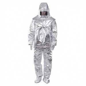 Термостойкий алюминизированный костюм для защиты от абразивных воздействий, теплоизоляционная спецодежда - Product Image 4