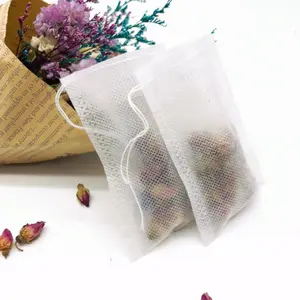 Sacs filtrants 5*7cm sachets de thé vides jetables à cordon Non tissé pour thé en vrac