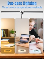 Lampe de bureau pliable à double tête noire, bras mécanique, pince, alimentation USB 24V, protection des yeux, lampe de bureau/lampe de chevet