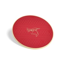 Miroir de poche compact personnalisé de luxe en métal avec logo estampé or, cadeau promotionnel de mode