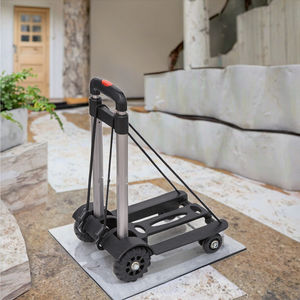 35 किलोग्राम पोर्टेबल चार-पहिया पीपी फोल्डिंग सामान ट्रॉली के साथ मेष प्लेटफॉर्म अनुकूलन योग्य ओम प्रतिस्पर्धी मूल्य बहु-कार्यात्मक मूल्य बहु-कार्यात्मक - Product Image 3