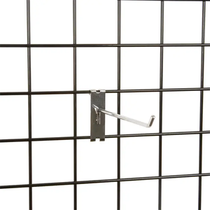 Retail <strong>Chrome</strong> Metal Single Wire Mesh Pegboard <strong>Hook</strong> Hanging Mobile Phone case Display <strong>Hooks</strong> for Grid Wall Panel - Product Image 2