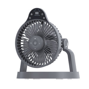 Portable Fan With Light Rechargeable <b>Battery</b> 12H Runtime Outdoor Camping Desktop Use - Product Image 5