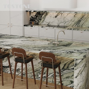 Tavolo da Bar in Quarzite Verde Naturale di Alta Qualità con Venature Bianche per Villa, Club Privato, Salotto dei Sigari - Product Image 5