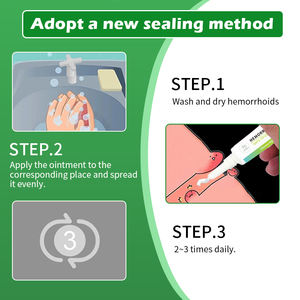 Китайский завод, крем для геморроя, мазь, внутренний и экстерный, бесплатный образец, Анальный трещинный крем, геморроидальный крем, китайский - Product Image 2
