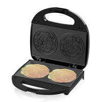 Grill électrique multifonctionnel RAF 750W, panini, beignets, gaufres, cornets, antiadhésif