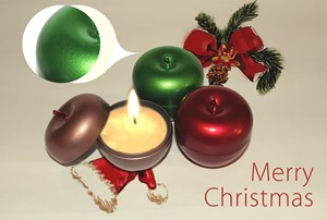 Apple hình dạng quà tặng giáng sinh tin có thể tùy chỉnh nến <span class=keywords><strong>tins</strong></span> với nắp thiếc nến lọ - Product Image 3