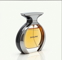 Botol Parfum Kaca Bentuk Unik Mewah 30ml 50ml 100ml Hitam Kosong dengan Semprotan Desain Unik Botol Kaca