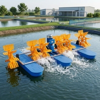 Aérateur à roue à aubes 1,5 kW/2 CV pour bassin à poissons, machine d'aquaculture