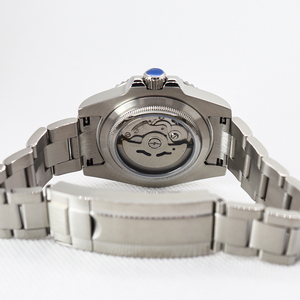 Reloj Mecánico Automático de Acero Inoxidable con Movimiento Nh35, Correa Azul Vintage de 20 mm, Cristal de Zafiro, para Hombre, Precios Bajos - Product Image 4