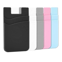Dompet Kartu Ponsel Silikon 100% Desain Kustom Cetak untuk Hadiah Bisnis Promosi Acara