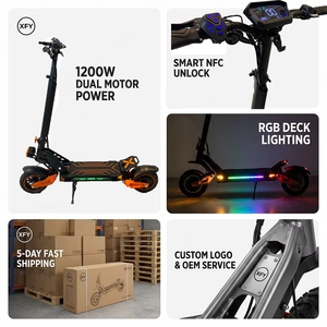 Scooter Eléctrico Plegable Todoterreno de 10 Pulgadas, 1200W, Motor Simple o Doble, Entrada sin Llave NFC, Suspensión Doble, Logotipo Personalizado, Precio de Fábrica - Product Image 1