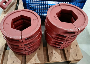 Pièces d'usure pour mélangeur : Lames de bras de mélange semi-circulaires épaisses et fines, garnitures, bras de mélange gauche moulé, rapport de test des matériaux - Product Image 6