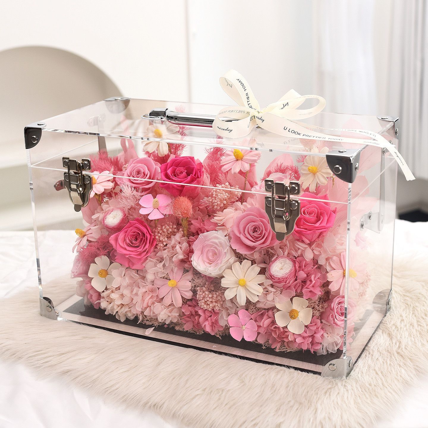 Boîte à fleurs pour bagages - Série Rose Garden Rose