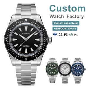 Orologio Meccanico da <span class=keywords><strong>Uomo</strong></span> ODM Personalizzato di Lusso con Movimento Miyota 9015, Impermeabile 200M, in Acciaio con Vetro Zaffiro a Doppia Cupola - Product Image 1