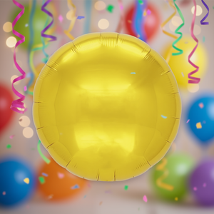 Ballons de fête circulaires dorés 45 cm, lot de 12 - Product Image 2