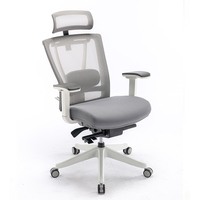 Fauteuil de bureau ergonomique moderne à dossier haut en maille, pivotant, avec accoudoirs 4D, pour dirigeant, vente en gros